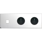 MODELEC - Façade Confidence Laiton Chrome Triple Horizontale M1 PC Pc