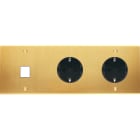 MODELEC - Façade Confidence Laiton Satine Triple Horizontale M1 PCK Pck à Vis