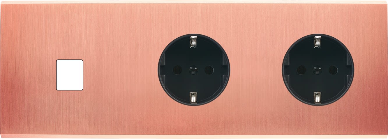 MODELEC - Façade Confidence Laiton Satine Triple Horizontale M1 PCK Pck Ne