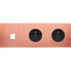 MODELEC - Façade Confidence Laiton Satine Triple Horizontale M1 PC Pc Ne