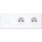 MODELEC - Façade Hitera Blanc Triple Horizontale M1 PC Pc