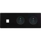 MODELEC - Façade Hitera Noir Triple Horizontale M1 PC Pc