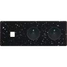 MODELEC - Façade Hitera Terrazzo Noir Triple Horizontale M1 PC Pc