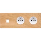 MODELEC - Façade Hitera Chene Clair Triple Horizontale M1 PC Pc