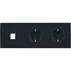 MODELEC - Façade Désir Noir Mat Triple Horizontale M1 PCK Pck