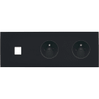 MODELEC - Façade Désir Noir Mat Triple Horizontale M1 PC Pc