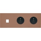 MODELEC - Façade Désir Moka Mat Triple Horizontale M1 PC Pc
