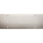 MODELEC - Façade Confidence Laiton Nickel Satine Triple Horizontale B1 B1 B1 à Vis