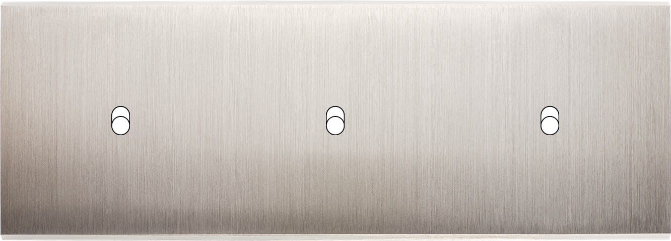 MODELEC - Façade Confidence Laiton Nickel Satine Triple Horizontale B1 B1 B1