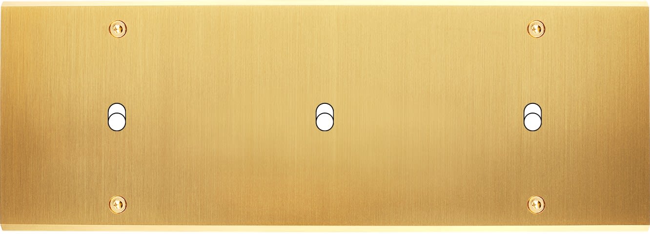 MODELEC - Façade Confidence Laiton Satine Triple Horizontale B1 B1 B1 à Vis