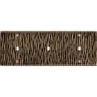 MODELEC - Façade Fascination Laiton Fauve Triple Horizontale B1 B1 B1 à Vis