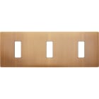 MODELEC - Façade "M" Laiton Bronze Triple Horizontale 1 Bouton 1 Bouton 1 Bouton magnétiq