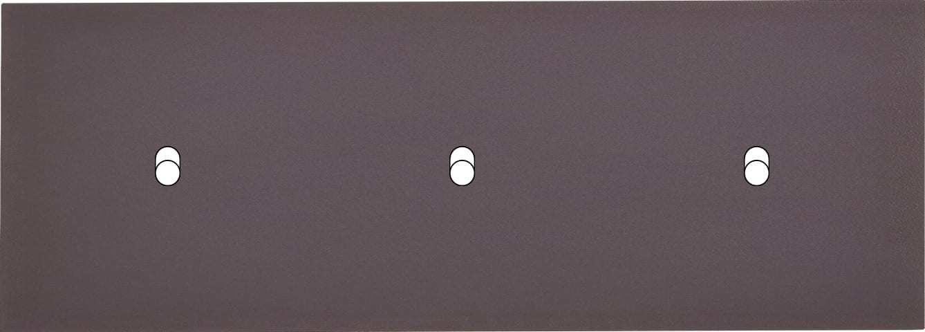 MODELEC - Façade Désir Anthracite Mat Triple Horizontale B1 B1 B1