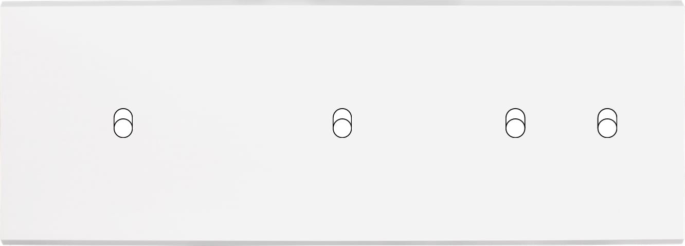 MODELEC - Façade Confidence Laiton Blanc Triple Horizontale B1 B1 B2