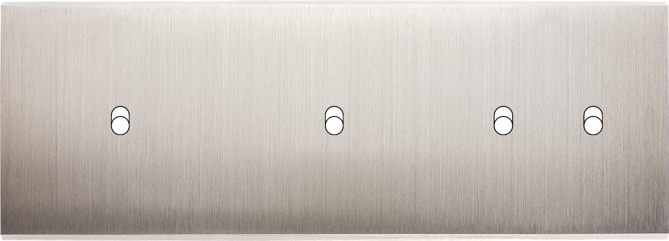 MODELEC - Façade Confidence Laiton Nickel Satine Triple Horizontale B1 B1 B2