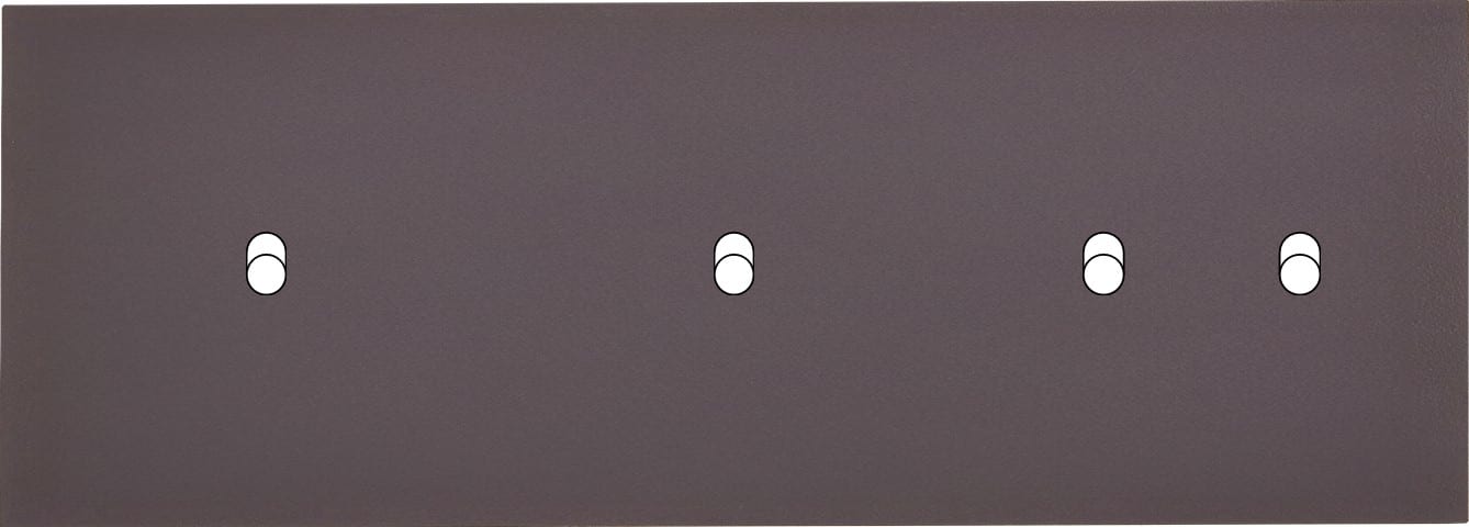 MODELEC - Façade Désir Anthracite Mat Triple Horizontale B1 B1 B2