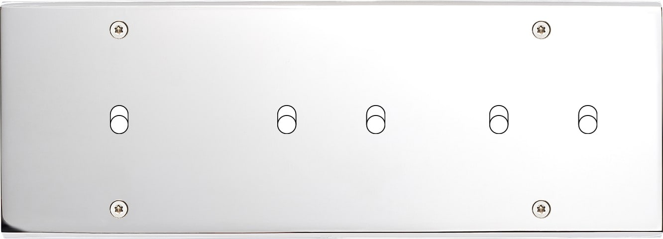 MODELEC - Façade Confidence Laiton Chrome Triple Horizontale B1 B2 B2 à Vis