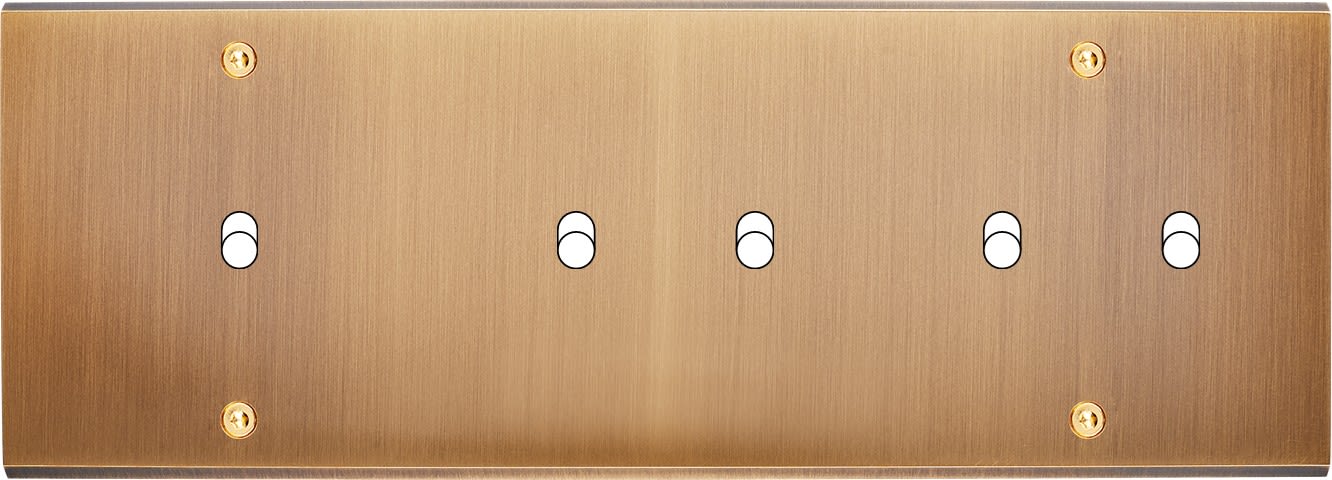 MODELEC - Façade Confidence Laiton Vieux Bronze Triple Horizontale B1 B2 B2 à Vis