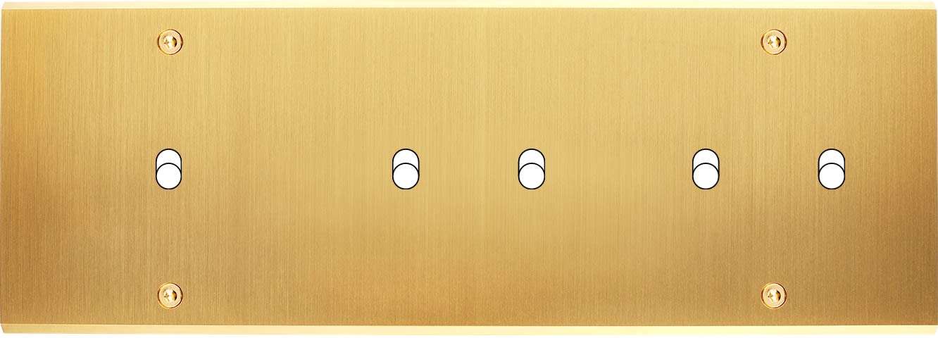 MODELEC - Façade Confidence Laiton Satine Triple Horizontale B1 B2 B2 à Vis