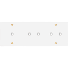 MODELEC - Façade Confidence Laiton Blanc Email Triple Horizontale B1 B2 B2 à Vis