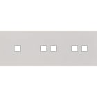 MODELEC - Façade Empreintes PLAN Blanc Triple Horizontale 1 bouton 2 boutons 2 boutons M