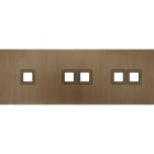 MODELEC - Façade Empreintes VOLUME Vieux Bronze Triple Horiz 1 bouton 2 boutons 2 boutons