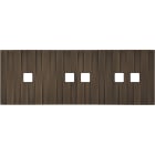 MODELEC - Façade Empreintes LIGNE Vieux Bronze Triple Horiz 1 bouton 2 boutons 2 boutons M
