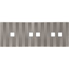 MODELEC - Façade Empreintes LIGNE Nickel Sat Triple Horiz 1 bouton 2 boutons 2 boutons M
