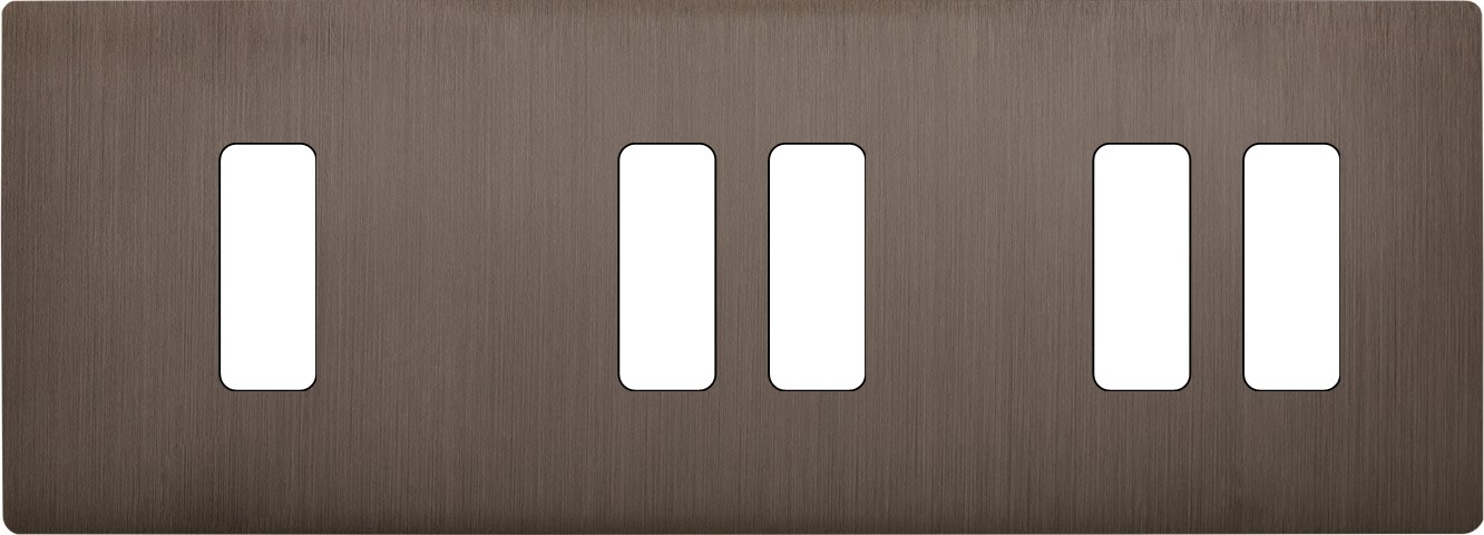 MODELEC - Façade "M" Laiton Canon F Triple Horizont 1 Bouton 2 Boutons 2 Boutons magnétiq