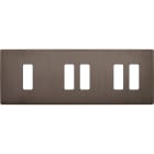 MODELEC - Façade "M" Laiton Canon F Triple Horizont 1 Bouton 2 Boutons 2 Boutons magnétiq