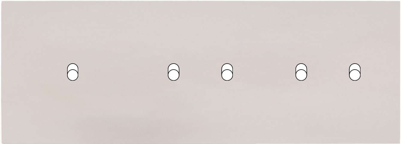MODELEC - Façade Désir Gris Perle Mat Triple Horizontale B1 B2 B2