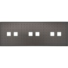 MODELEC - Façade Empreintes POINT Canon de Fusil Triple Horizontale 3 x 2 boutons M