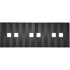 MODELEC - Façade Empreintes LIGNE Canon de Fusil Triple Horizontale 3 x 2 boutons M