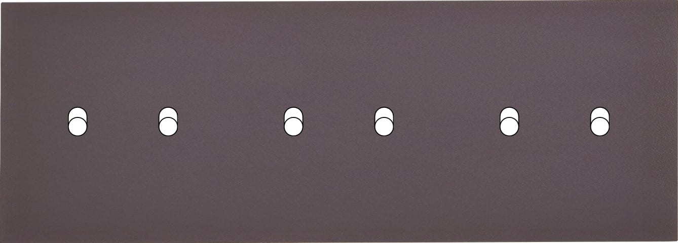 MODELEC - Façade Désir Anthracite Mat Triple Horizontale B2 B2 B2