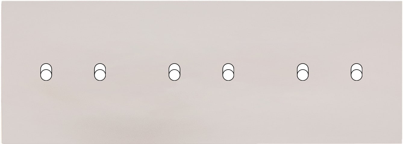 MODELEC - Façade Désir Gris Perle Mat Triple Horizontale B2 B2 B2