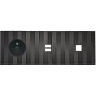 MODELEC - Façade Empreintes LIGNE Canon Fusil Triple Horiz Prise de Courant U1 1 bouton M