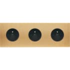 MODELEC - Façade Confidence Laiton Brosse Triple Horizontale PC Pc Pc