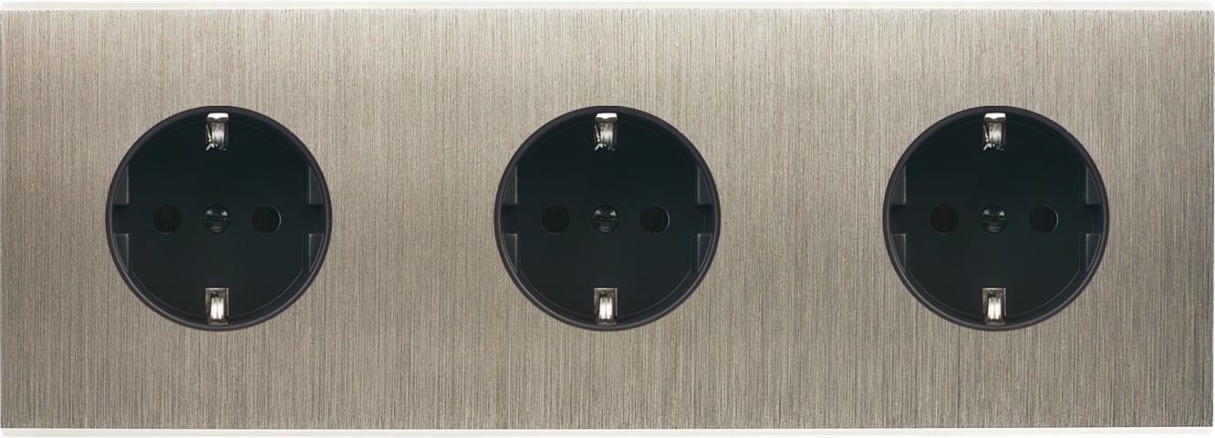 MODELEC - Façade Confidence Laiton Acier Triple Horizontale Pckpckpck