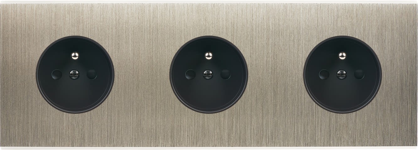 MODELEC - Façade Confidence Laiton Acier Triple Horizontale PC Pc Pc