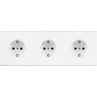 MODELEC - Façade Confidence Laiton Blanc Triple Horizontale Pckpckpck