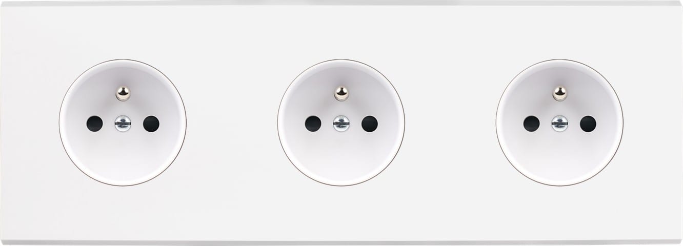 MODELEC - Façade Confidence Laiton Blanc Triple Horizontale PC Pc Pc