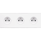 MODELEC - Façade Confidence Laiton Blanc Triple Horizontale PC Pc Pc