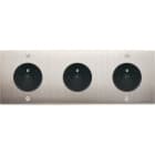 MODELEC - Façade Confidence Laiton Nickel Satine Triple Horizontale PC Pc PC à Vis