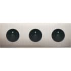 MODELEC - Façade Confidence Laiton Nickel Satine Triple Horizontale PC Pc Pc