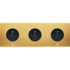 MODELEC - Façade Confidence Laiton Satine Triple Horizontale PC Pc PC à Vis