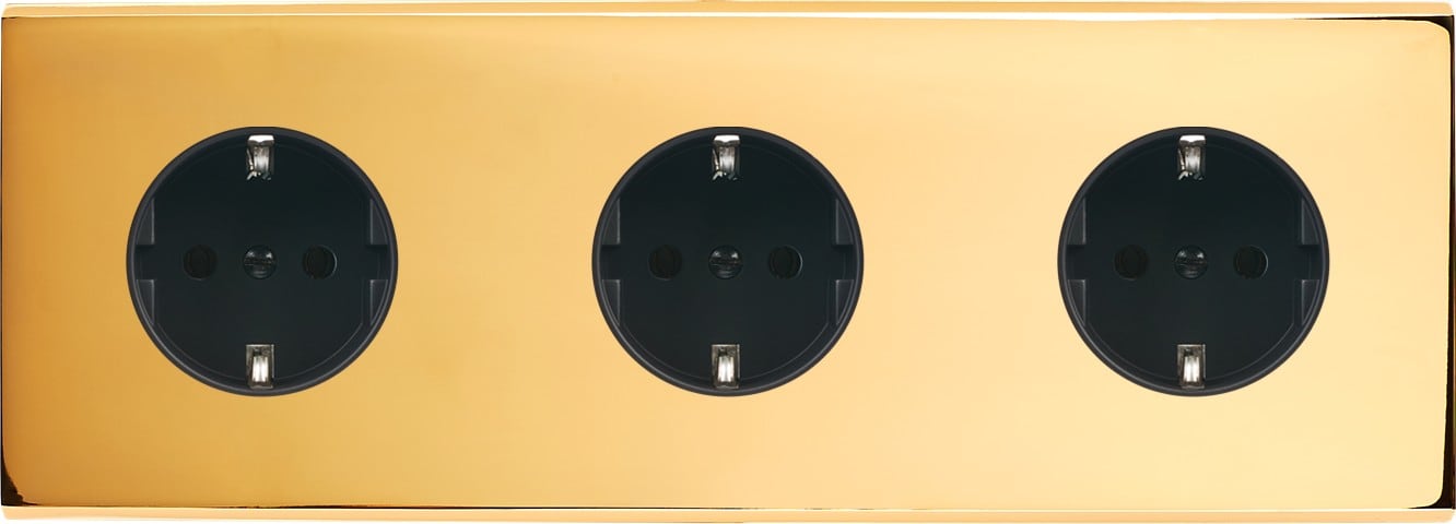 MODELEC - Façade Confidence Laiton Or Miroir Triple Horizontale PCK Pck Pck