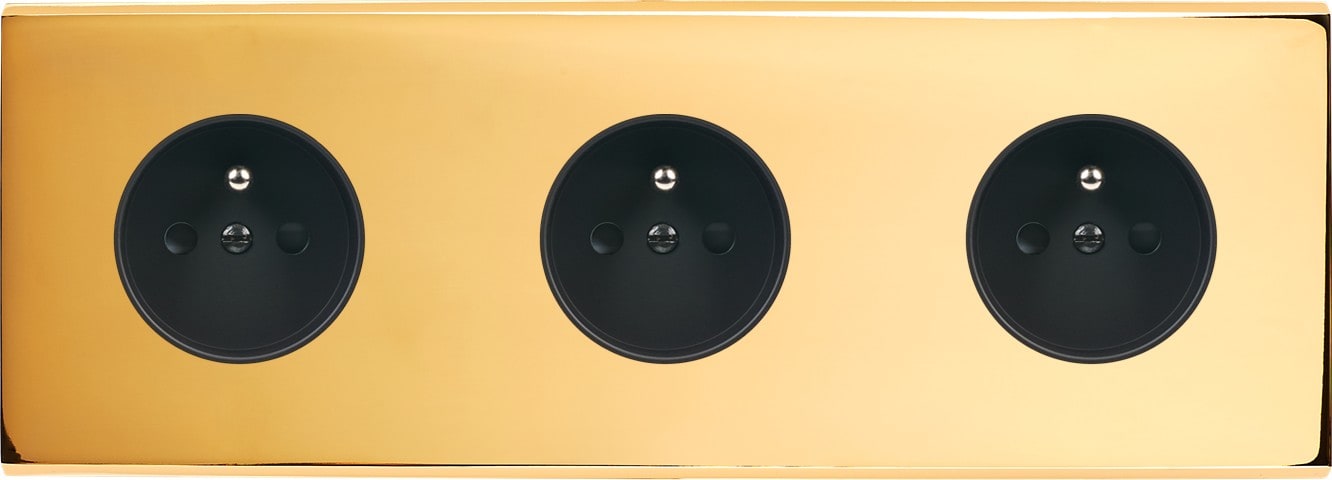 MODELEC - Façade Confidence Laiton Or Miroir Triple Horizontale PC Pc Pc