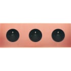 MODELEC - Façade Confidence Laiton Cuivre Satine Triple Horizontale PC Pc Pc