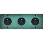MODELEC - Façade Fascination Laiton Jade Triple Horizontale PC Pc PC à Vis