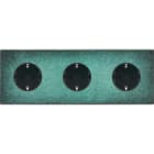 MODELEC - Façade Fascination Laiton Jade Triple Horizontale Pckpckpck